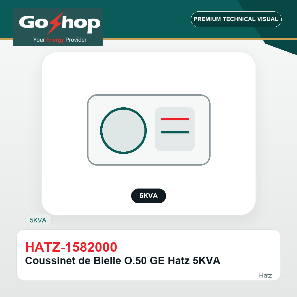 Coussinet de Bielle O.50 GE Hatz 5KVA
