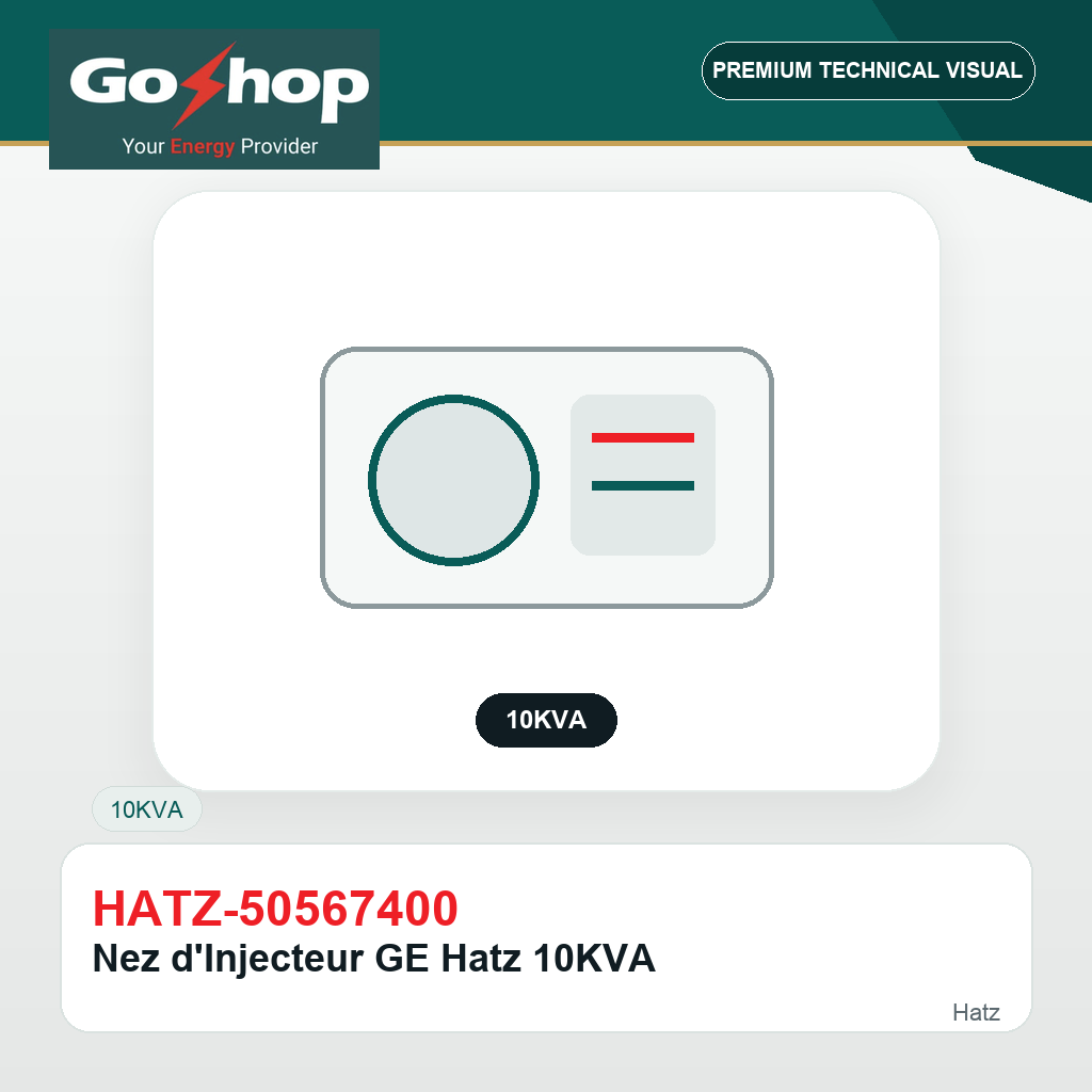 Nez d'Injecteur GE Hatz 10KVA