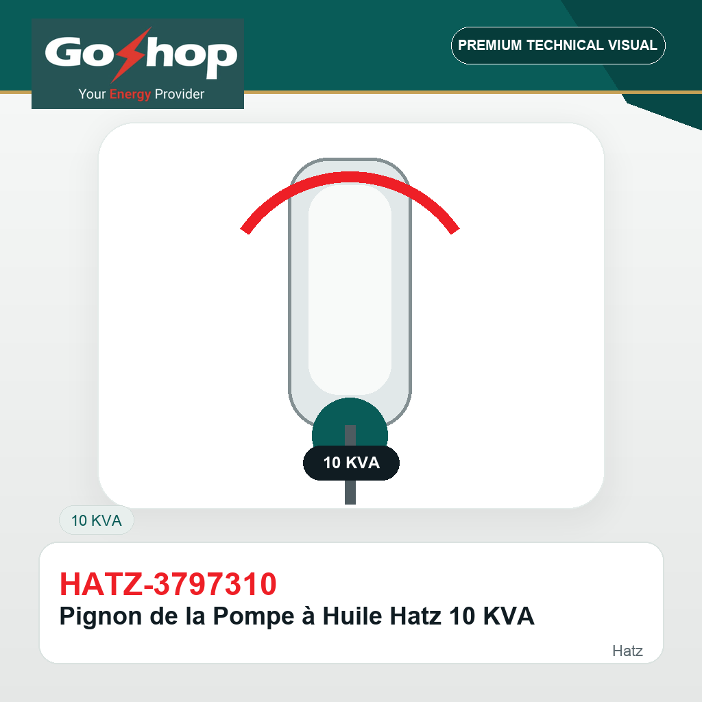 Pignon de la Pompe à Huile Hatz 10 KVA