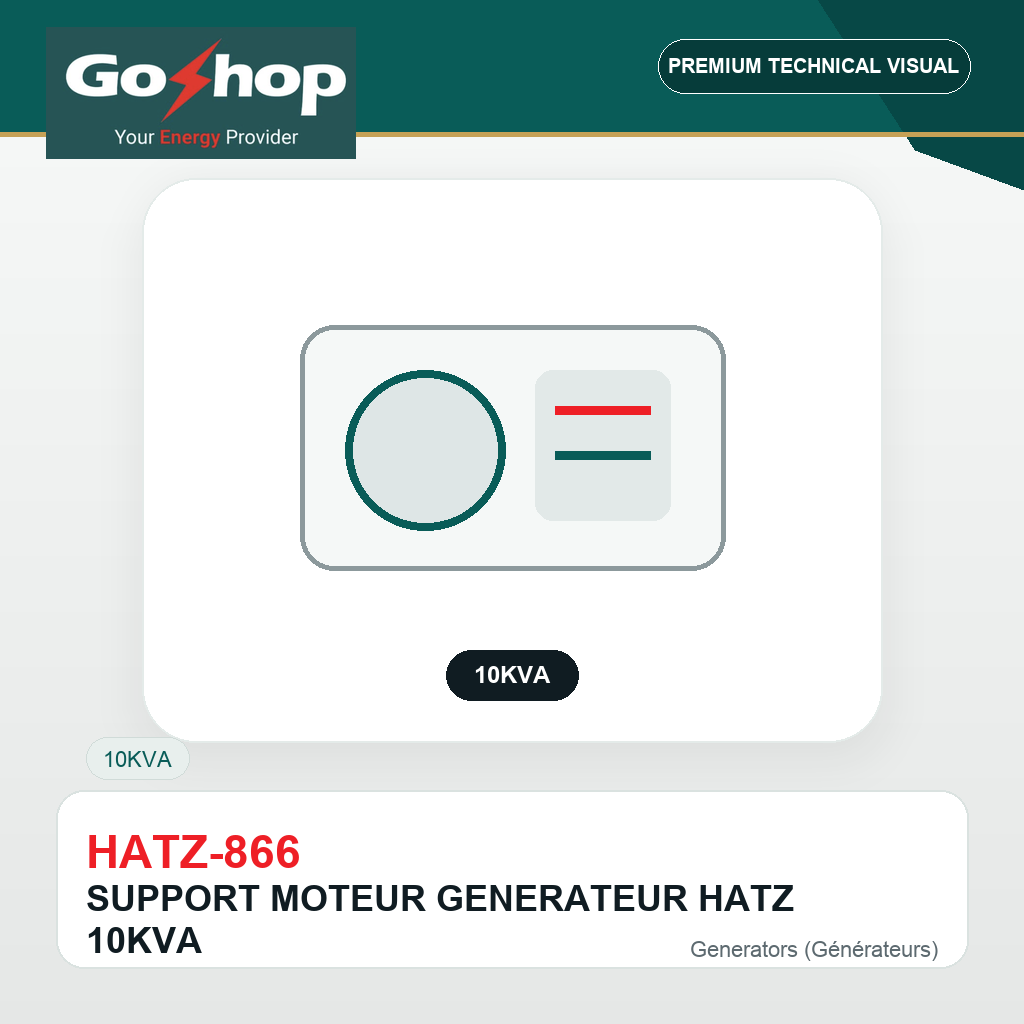 SUPPORT MOTEUR GENERATEUR HATZ 10KVA