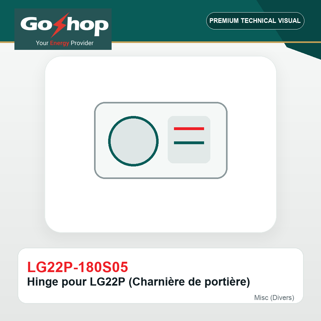 Hinge pour LG22P (Charnière de portière)