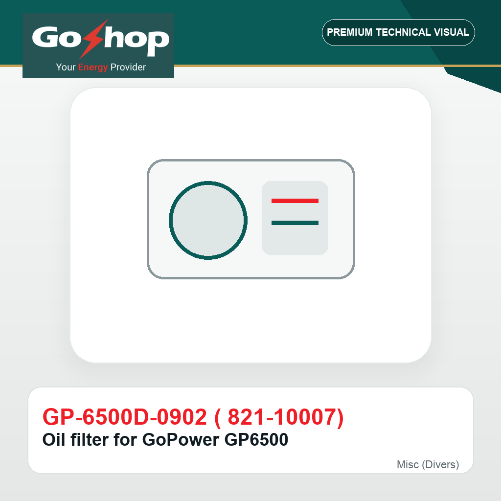 Oil filter for GoPower GP6500