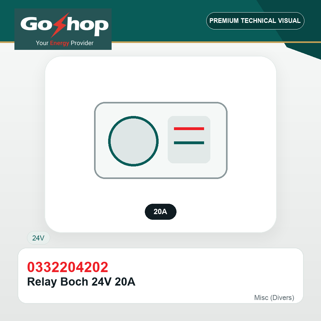 Relay Boch 24V 20A
