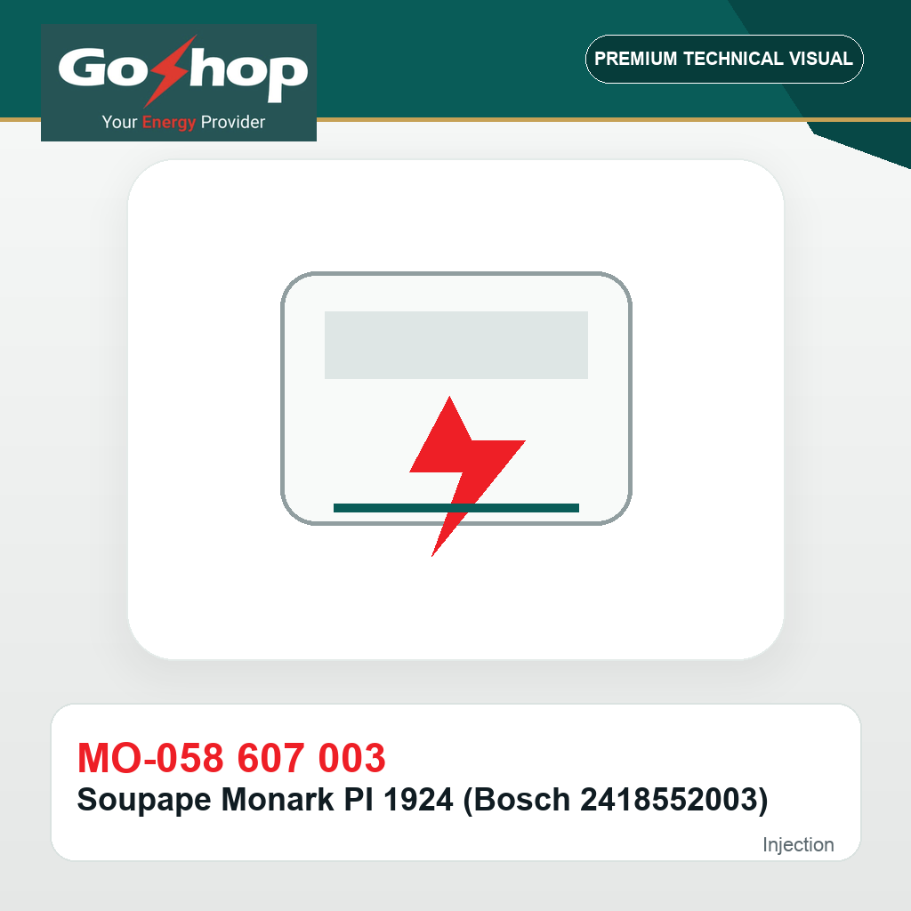 Soupape Monark PI 1924 (Bosch 2418552003)