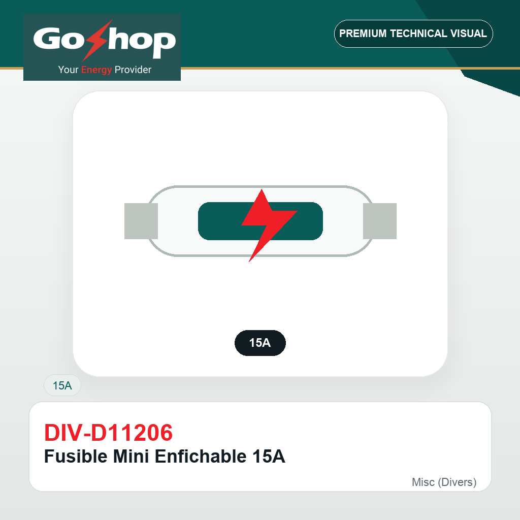 Fusible Mini Enfichable 15A