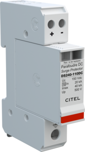Citel DC Parafoudre de Type 2-Un:220Vdc Umax:275Vdc , In:20kA Imax:40kA