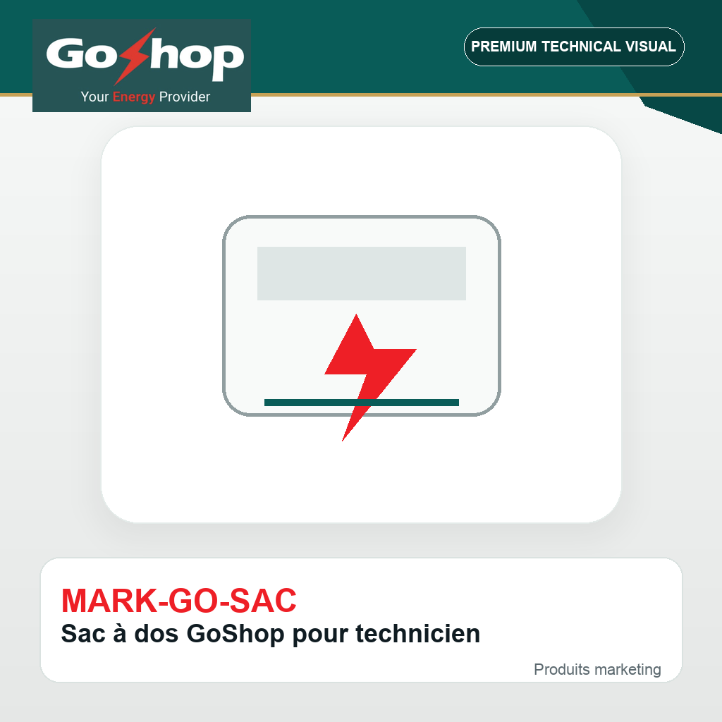 Sac à dos GoShop pour technicien