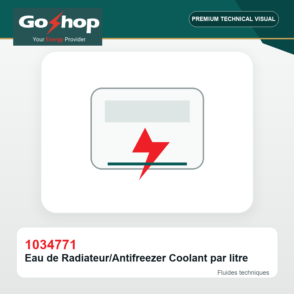 Eau de Radiateur/Antifreezer Coolant par litre