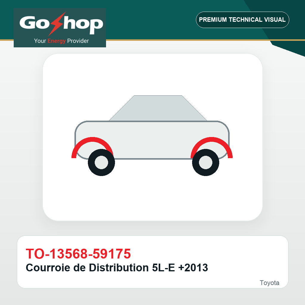 Courroie de Distribution 5L-E +2013