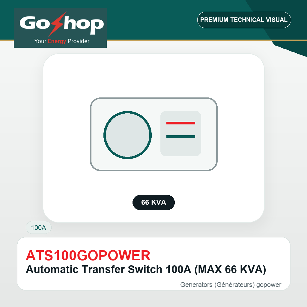 Automatic Transfer Switch 100A (MAX 66 KVA