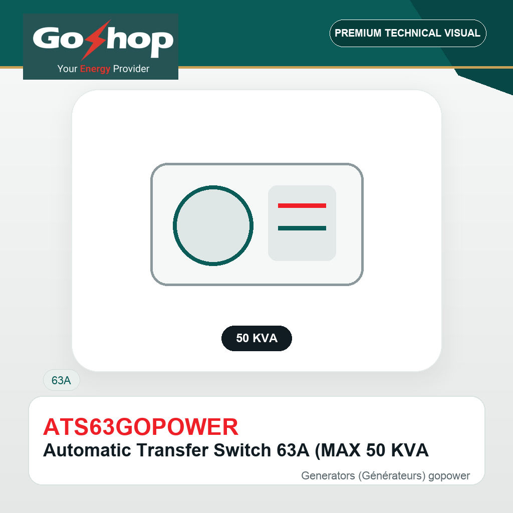 Automatic Transfer Switch 63A (MAX 50 KVA