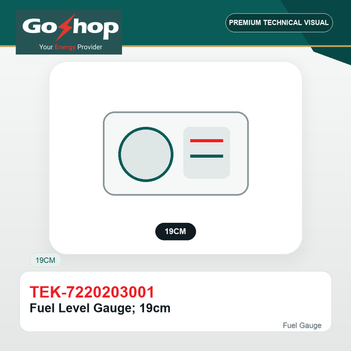 [TEK-7220203001] Fuel Level Gauge; 19cm