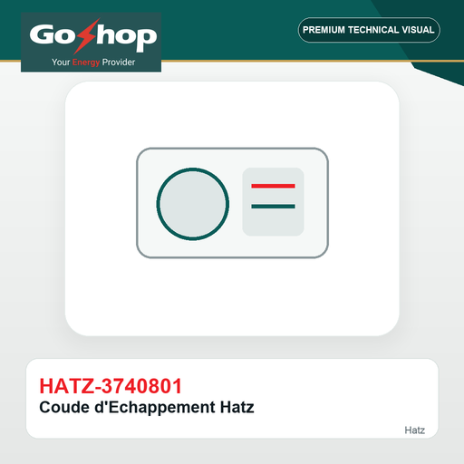 [HATZ-3740801] Coude d'Echappement Hatz