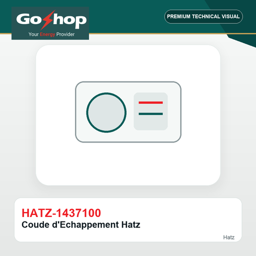 [HATZ-1437100] Coude d'Echappement Hatz