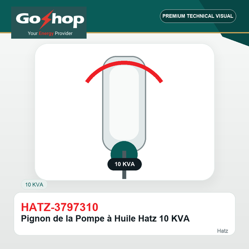 [HATZ-3797310] Pignon de la Pompe à Huile Hatz 10 KVA