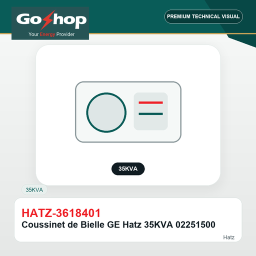 [HATZ-3618401] Coussinet de Bielle GE Hatz 35KVA 02251500