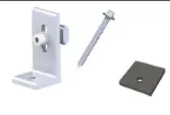 [LP-LF-01] L Feet with rubber pad 38x40x2 self tapping screw 6.3x75