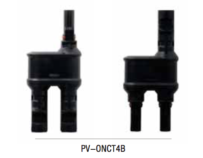 [PV-ONCT4B] GoShop MC4 Connector PV-ONCT4B Branch Connector Female+Male Rated Current:30A Rated voltage:1000V for max.6mm² Cable