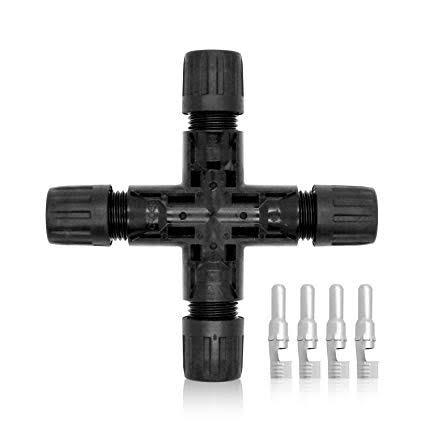 [PV-ONCT4C] GoShop MC4 Connector PV-ONCT4C Branch Connector Female+Male Rated current:30A Rated voltage:1000V for max.6mm² Cable