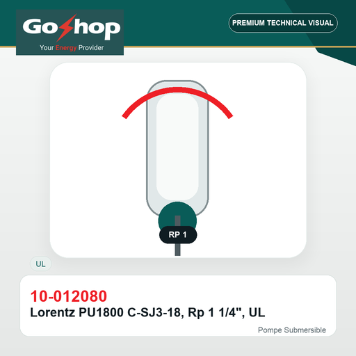 [10-012080] Lorentz PU1800 C-SJ3-18, Rp 1 1/4", UL